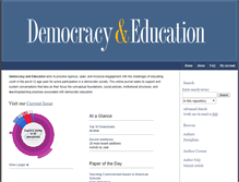 Tablet Screenshot of democracyeducationjournal.org